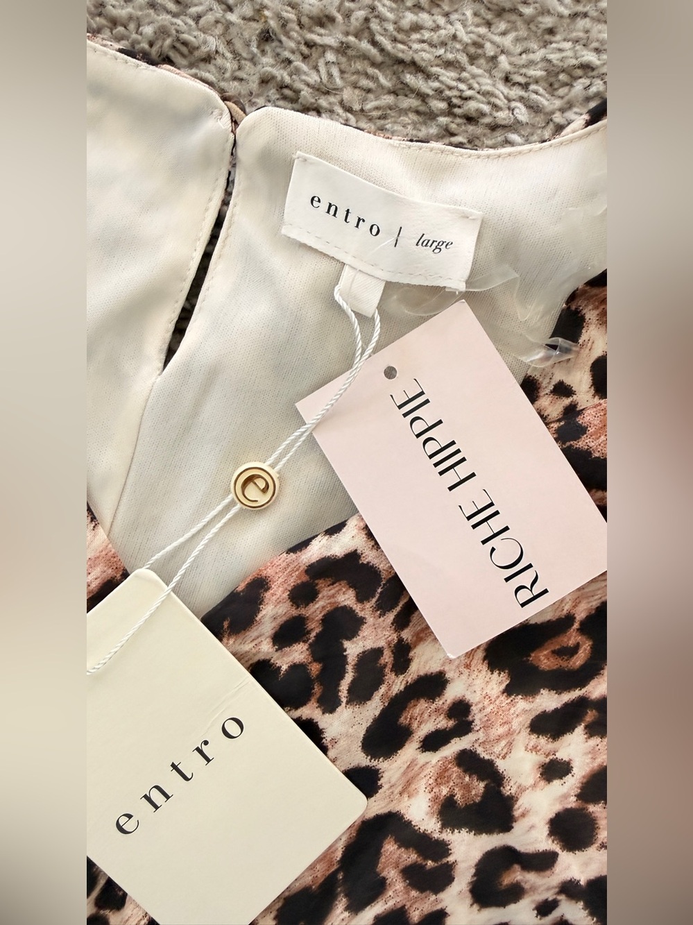 Entro Leopard-Print Two-Piece Set - Picture 3 of 5